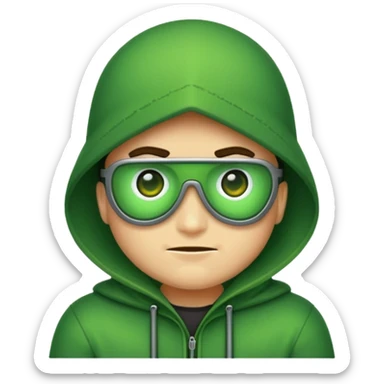 generate a hacker emoji sticker