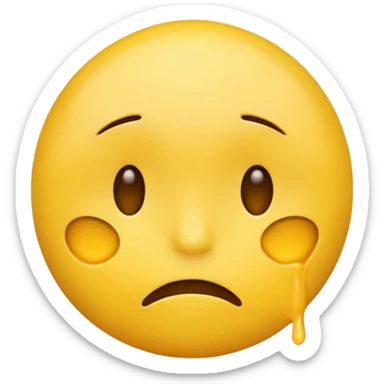 yellow emoji in pain sticker