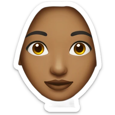 Indian woman with nose stud sticker