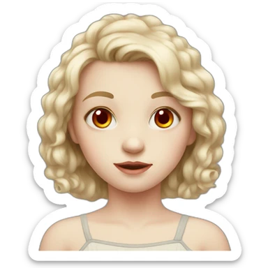 child, red eyes, pale-skin sticker