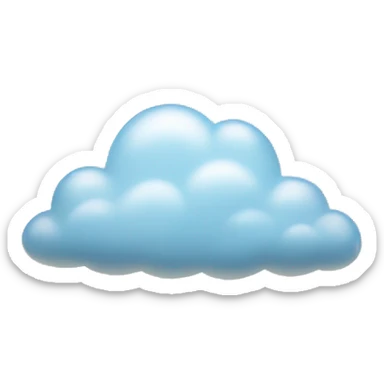 clouds with rays coming out of it  sticker