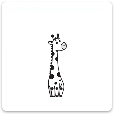 Giraffe sticker