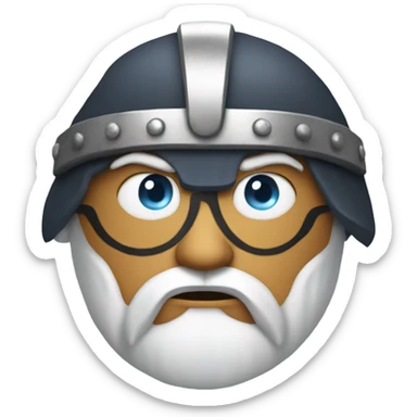 odin with an eye patch on his left eye  sticker