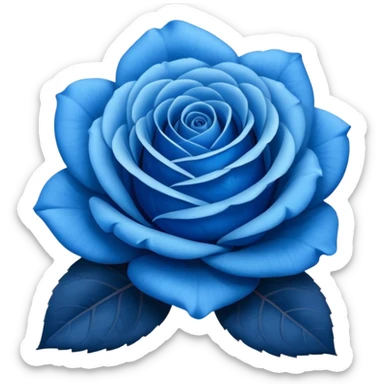 Rosa azul sticker