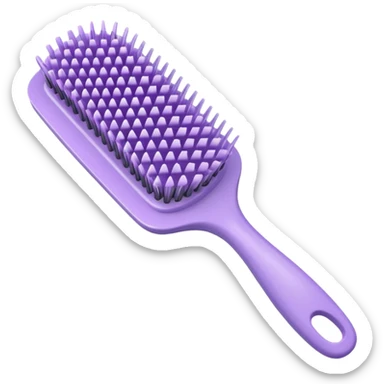light lilac hairbrush sticker