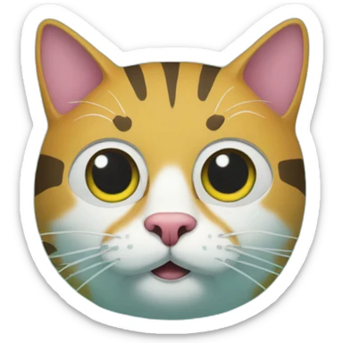 snorkeling cat sticker