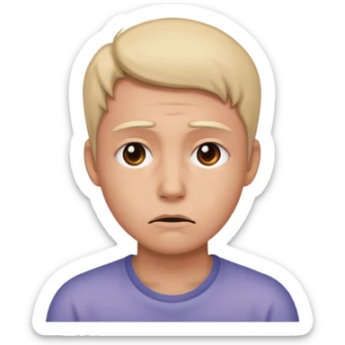 intense emotion or adoration, possibly a combination of sadness and overwhelming affection. sticker