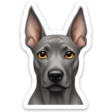 Dog gray Thai Ridgeback sticker