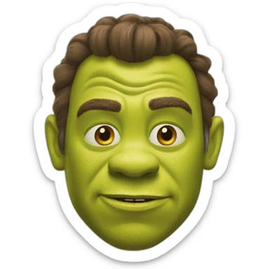 Shrek rigole sticker