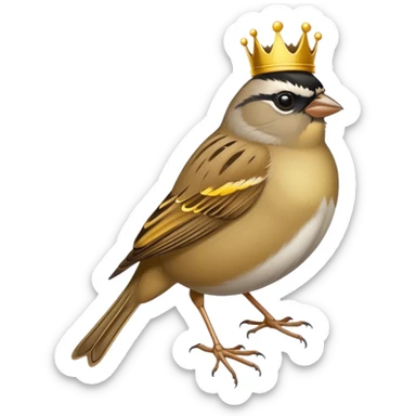 Golden Crowned Sparrow sticker