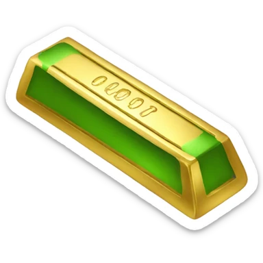 green gold bar sticker
