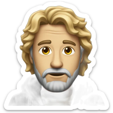 half of homeless and half of businessmen sticker