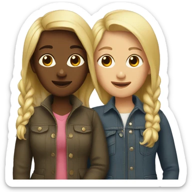 Lesbian couple sticker