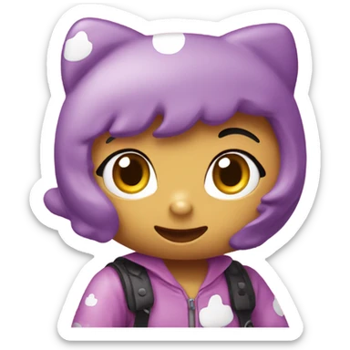 a berry hello kitty  sticker