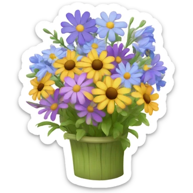 Wildflower bouquet  sticker