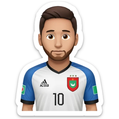 Messi with Afganistan trikot sticker