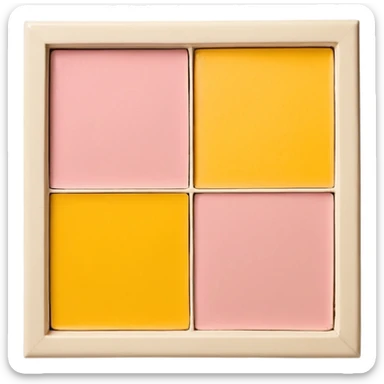 Quadratische Basisplatte mit abgerundeten Ecken, Farben: sanftes Beige für die Platte, zartes Rosa für die Öffnung). Details: Zentraler Kreis (Stomaöffnung) mit kleinen Löchern rundherum. Leichte Schatten für einen 3D-Effekt. Transparenter ovaler Beutel oben angedeutet, mit Klettverschluss. sticker