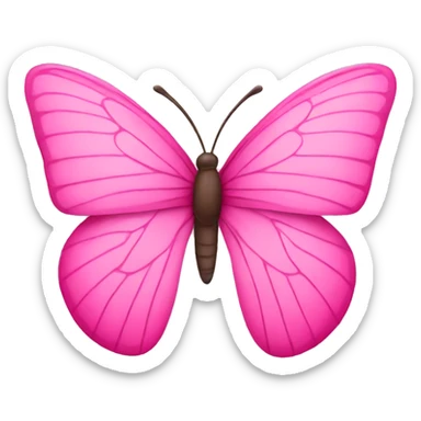 Pink Butterfly sticker