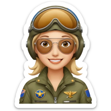 Pilot Woman sticker