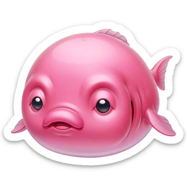 A blobfish sticker