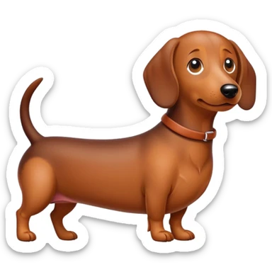 Sausage dog sticker
