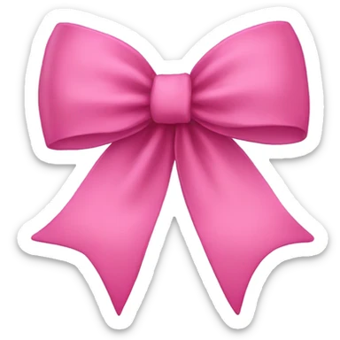 pink bow  sticker