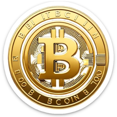 bitcoin logo sticker