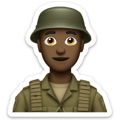 Infantry soldier man  sticker