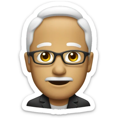 An official with a local  sticker