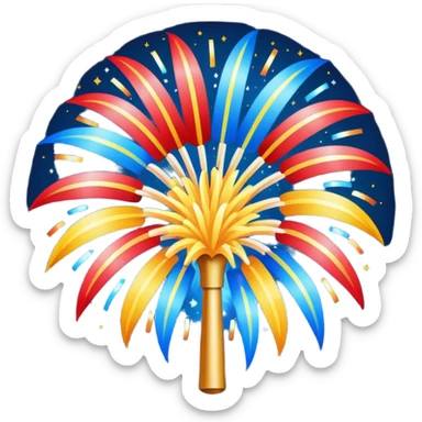 New year Fireworks sticker