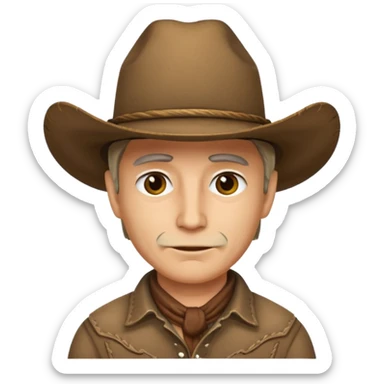 Cowboy Hat Man sticker