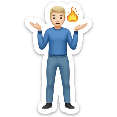 a man farting sticker