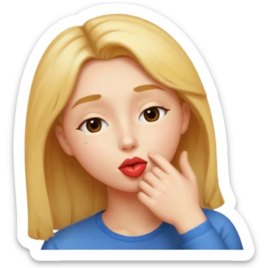 The I show speed kiss face sticker