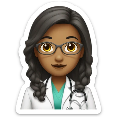 girl doctor sticker