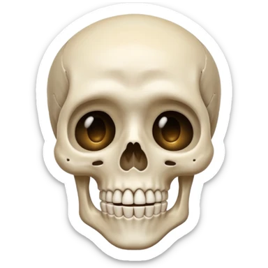 Squelette qui pleure sticker