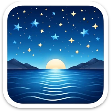 Stars with the sea sticker