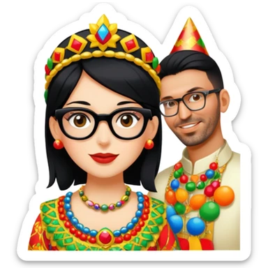 Colorful Parade Participant sticker