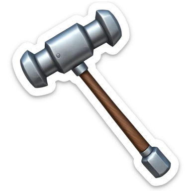 Judgement hammer sticker