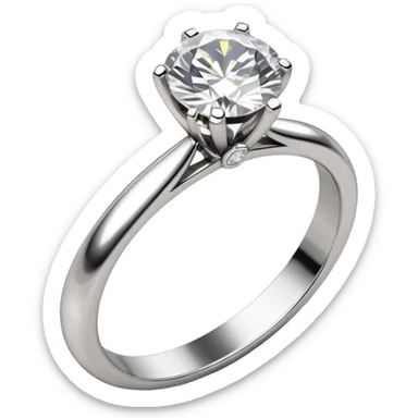 Engagement ring and hand sticker