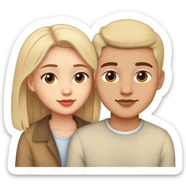 Two people in love sticker