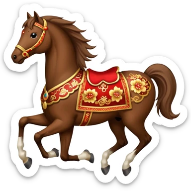 chinese new year horse sticker