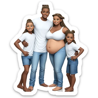 boys with long hair smiling sticker