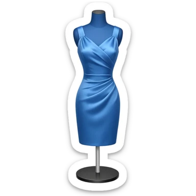 dress mannequin with tinyblue dress sticker