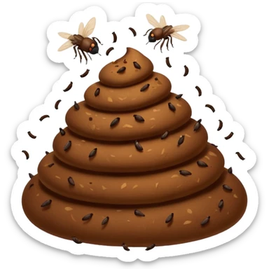  Pile of Poo on Apple iOS sticker