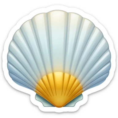 Coquille blanc sticker