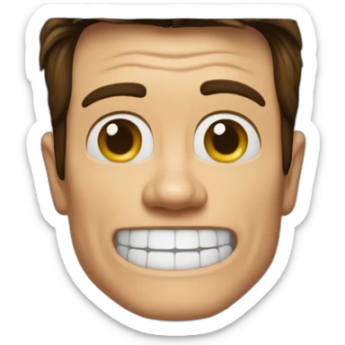 jim carrey inside tv box sticker