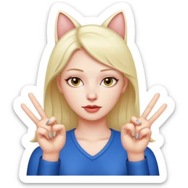 2 fingers in a pussy sticker