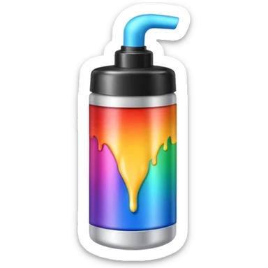 hair dye tube sticker