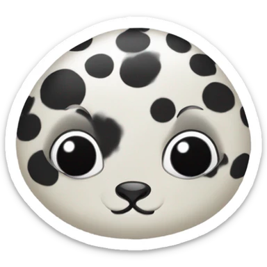 big eyed spotted seal sticker