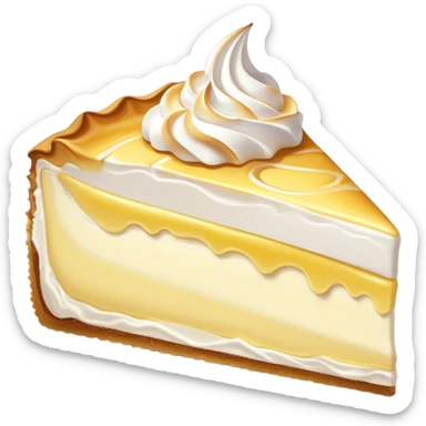 Lemon meringue cheesecake slice  sticker